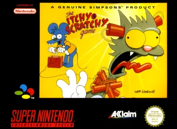 Itchy & Scratchy Game, The (Europe) box cover front